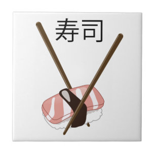 Azulejo De Cerâmica Sushi Chopsticks