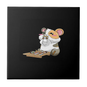 Azulejo De Cerâmica Sushika para Comer Porcos Guiné  Pig Kawaii