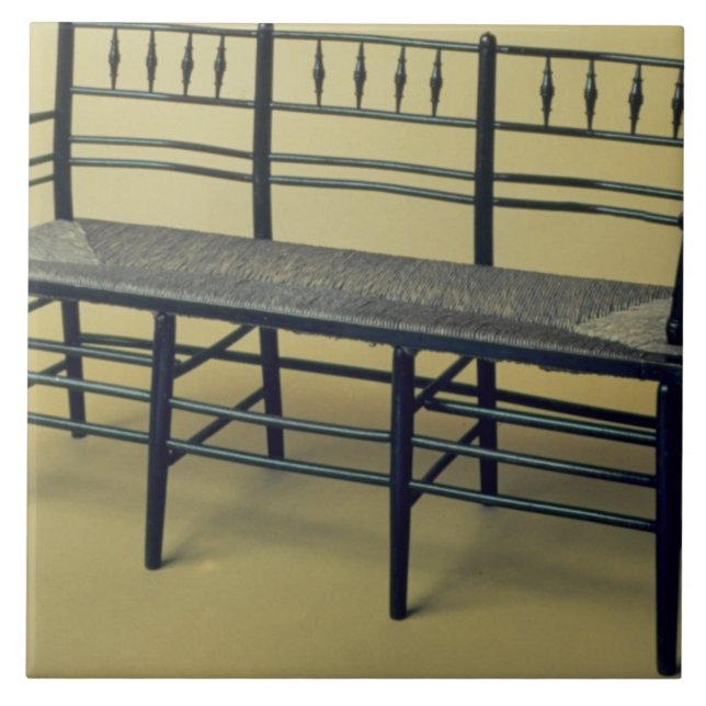 Azulejo De Cerâmica Sussex precipitação-assentou a cadeira (madeira e (Frente)