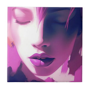 Azulejo De Cerâmica Sussurro de Sonho Lilac - Sereno, Eetal, Roxo