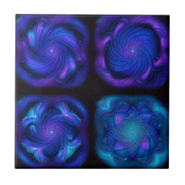 Azulejo De Cerâmica Sussurros Azuis Do Universo