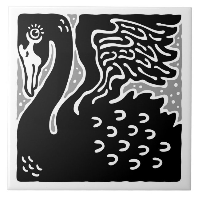 Azulejo De Cerâmica Swan (Frente)