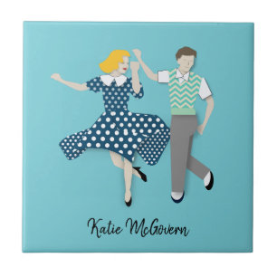 Azulejo De Cerâmica Swing Dance