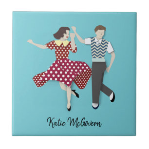 Azulejo De Cerâmica Swing Dance