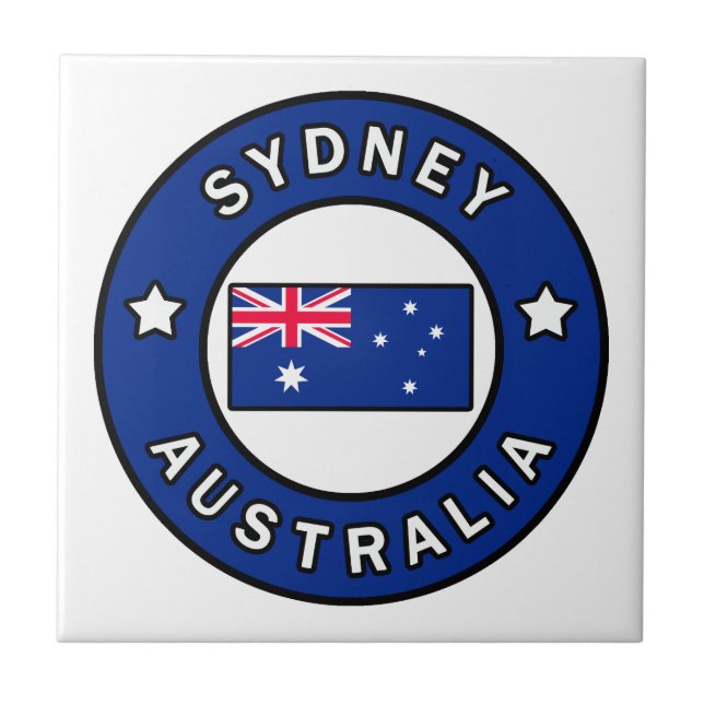 Azulejo De Cerâmica Sydney Austrália (Frente)