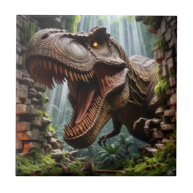 Azulejo de Cerâmica T-Rex (Frente)