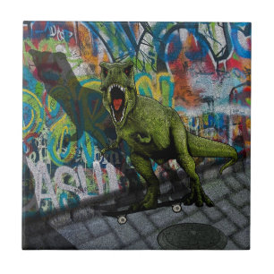 Azulejo De Cerâmica T-Rex Urbano