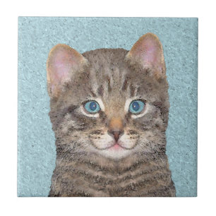 Azulejo De Cerâmica Tabelas de cinzas por Pintura de Gato - Arte de Ga