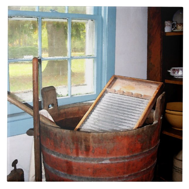Azulejo De Cerâmica Tábua de lavar (Frente)