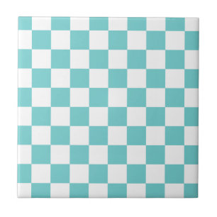 Azulejo De Cerâmica Tabuleiro de damas do céu da cerceta
