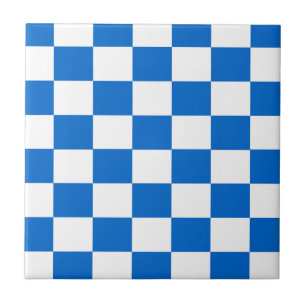 Azulejo De Cerâmica Tabuleiros de damas azuis e brancos