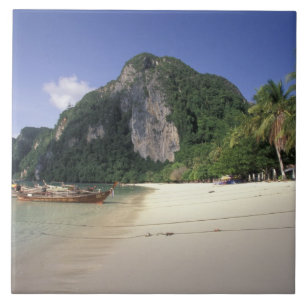 Azulejo De Cerâmica Tailândia, Mar de Andamão, Ilha Ko Phi Phi, Praia