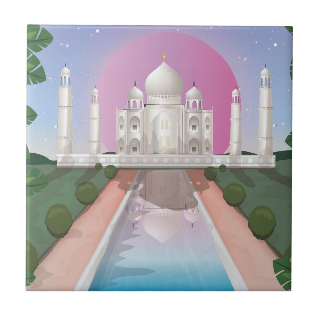 Azulejo De Cerâmica Taj Mahal (Frente)