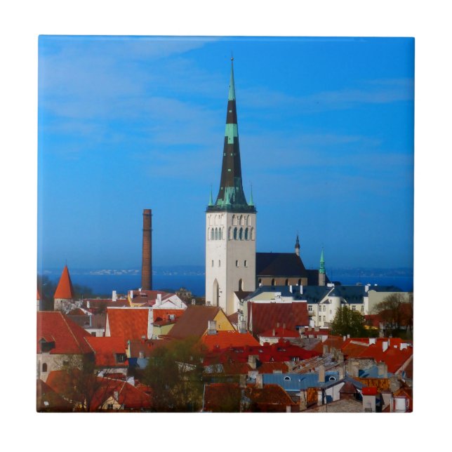 Azulejo De Cerâmica Tallinn, Estónia (Frente)