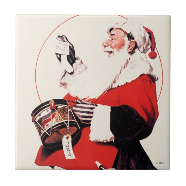 Azulejo De Cerâmica Tambor para Tommy (Frente)