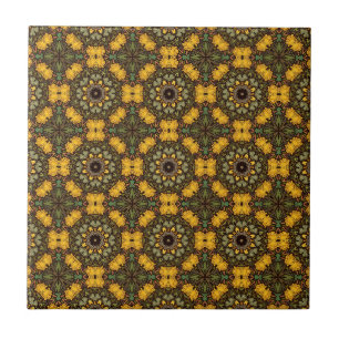 Azulejo De Cerâmica Tan William Morris- Arts and crafts inspired