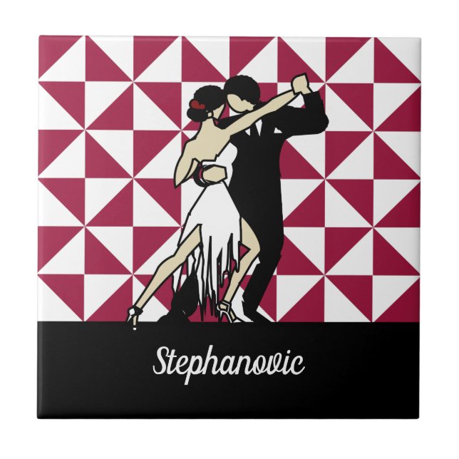 Azulejo De Cerâmica Tango Dancers (Frente)