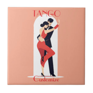Azulejo De Cerâmica Tango Dancers Thunder_Cove