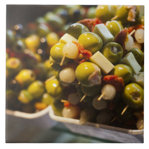 Azulejo De Cerâmica Tapas de azeitonas recheadas