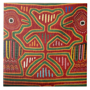 Azulejo De Cerâmica Tapeçaria colorida dos indianos 2 de Cuna