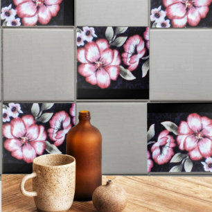 Azulejo De Cerâmica Tapeçaria Floral