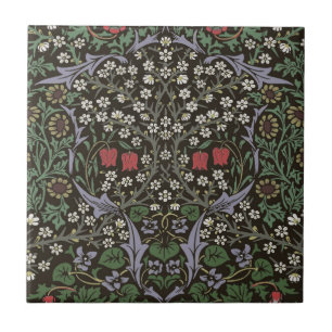 Azulejo De Cerâmica Tapeçaria Floral William Morris Blackthorn