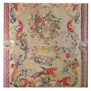Azulejo De Cerâmica Tapeçaria no estilo Rococo adiantado com strapwor
