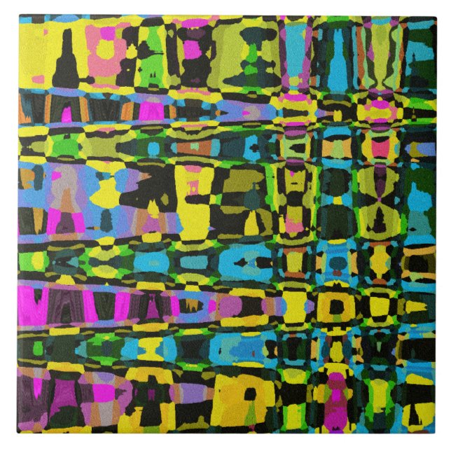 Azulejo De Cerâmica Tapeçaria Tribal (Frente)