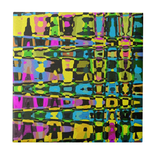 Azulejo De Cerâmica Tapeçaria Tribal (Frente)