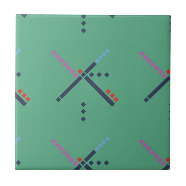 Azulejo De Cerâmica Tapete do aeroporto de PDX (Frente)