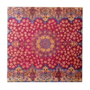 Azulejo De Cerâmica Tapete Floral Persa Decorativo Vintage