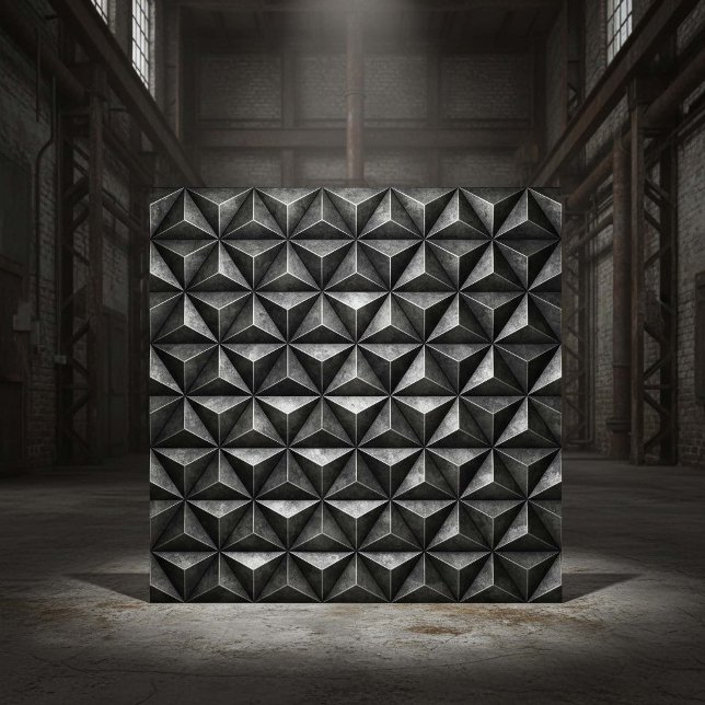 Azulejo De Cerâmica Tarnished Steel Industrial Geometric #18 ID1227 (Criador carregado)