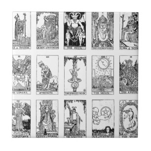 Azulejo De Cerâmica tarot antigo