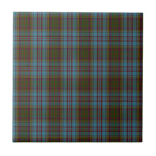Azulejo De Cerâmica Tartan da família do clã de Anderson