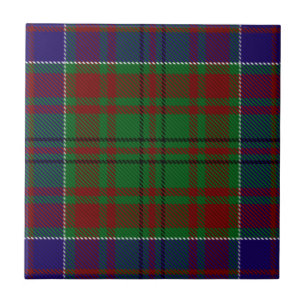 Azulejo De Cerâmica Tartan de Adams do clã