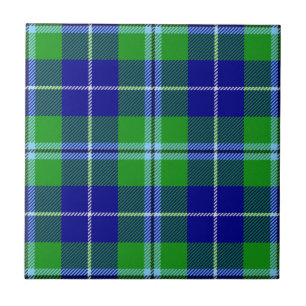 Azulejo De Cerâmica Tartan de Caça do Clã Douglas Xadrez Escocês
