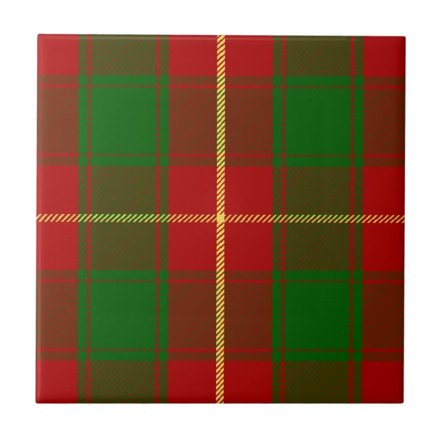 Azulejo De Cerâmica Tartan de MacFie do clã (Frente)