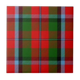 Azulejo De Cerâmica Tartan de MacNaughton do clã
