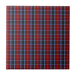 Azulejo De Cerâmica Tartan de MacTavish do clã