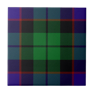 Azulejo De Cerâmica Tartan de Mitchell do clã