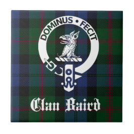 Azulejo De Cerâmica Tartan do Brasão do Clã Baird