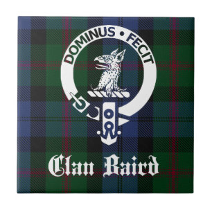 Azulejo De Cerâmica Tartan do Brasão do Clã Baird