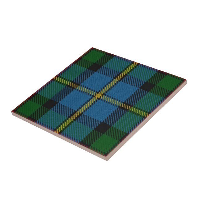 Azulejo De Cerâmica Tartan do Clã MacLeod (Lateral)