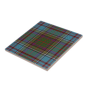Azulejo De Cerâmica Tartan escocês das expressões de Anderson do cl
