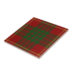 Azulejo De Cerâmica Tartan escocês das expressões de Cameron do clã