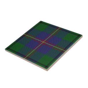 Azulejo De Cerâmica Tartan escocês das expressões de Carmichael do c