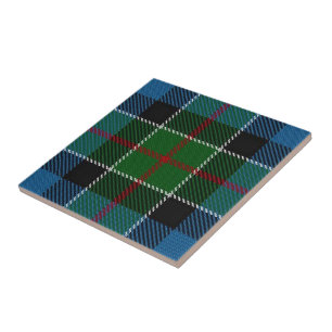 Azulejo De Cerâmica Tartan escocês das expressões de Colquhoun do cl