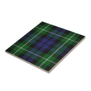 Azulejo De Cerâmica Tartan escocês das expressões de Graham do clã