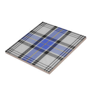 Azulejo De Cerâmica Tartan escocês das expressões de Hannay do clã