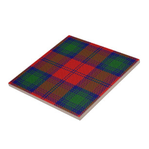 Azulejo De Cerâmica Tartan escocês das expressões de Lindsay do clã